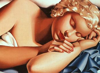 Tamara De Lempicka : Kizette Sleeping